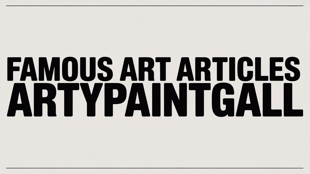 famous art articles artypaintgall